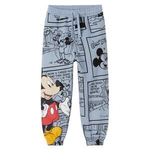 Zara Plush Mickey Mouse Logo Disney Pants Boys Size 7 Blue